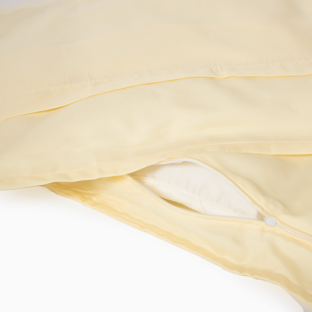 TENCEL™ sengetøj 70 x 100 cm - Pastel Yellow