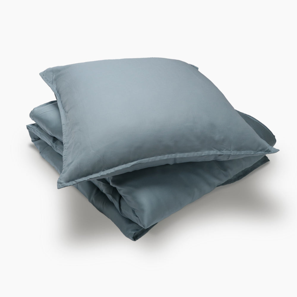 TENCEL™ voksen sengetøj 140 x 220 cm - Dusty Blue